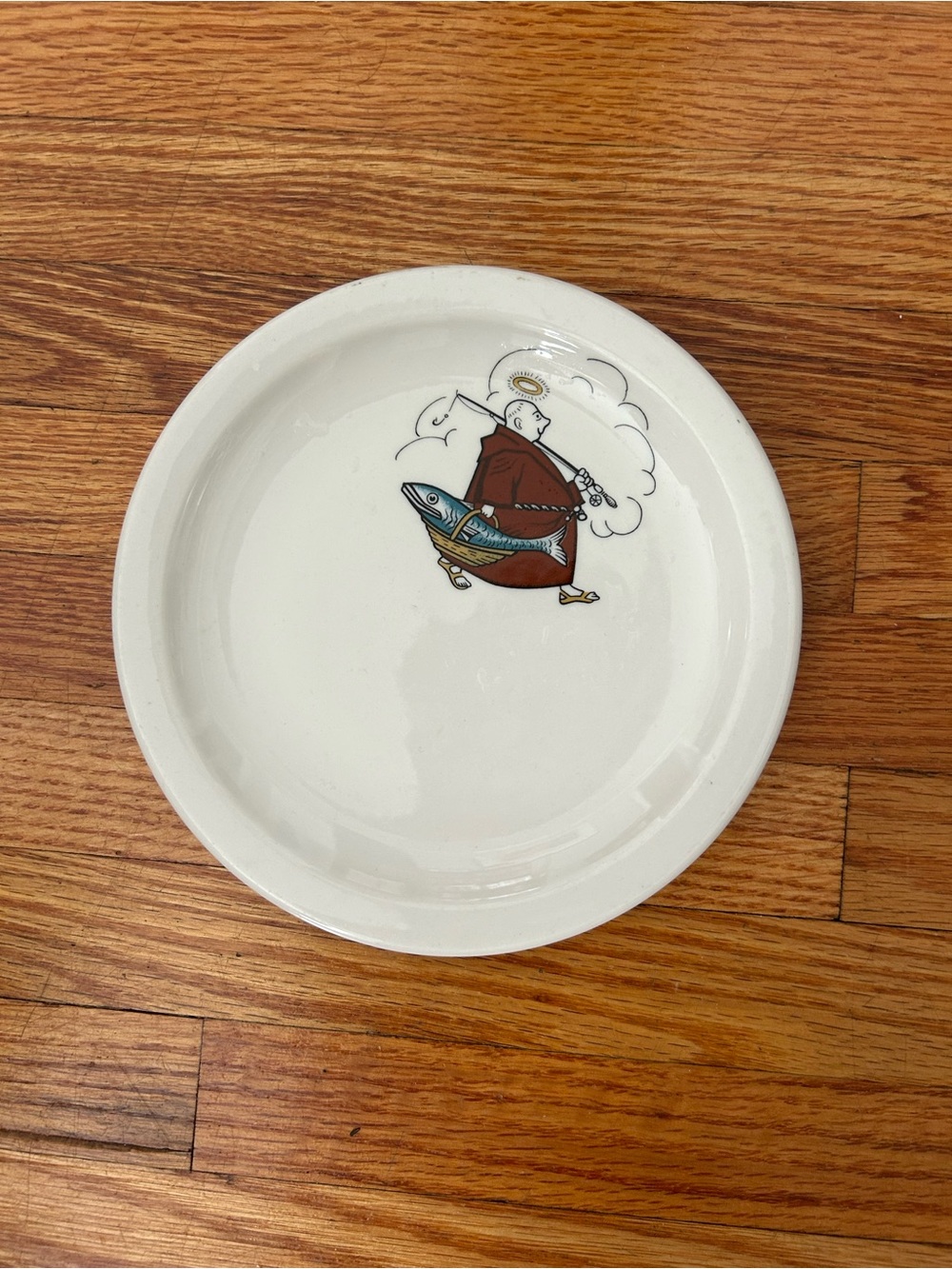 Syracuse China Friar Fishing Plate